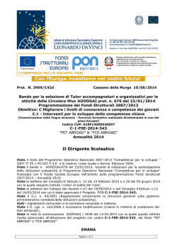 Bando selezione Tutor-signed - Liceo Scientifico Statale