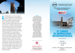 II&deg; CORSO DI NEFROLOGIA INTERVENTISTICA Rovigo - Sin