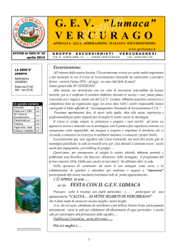 2014 - Avvisi ai Soci - Aprile