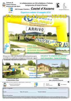 "Runner park junior" in data - Sito ufficiale ASD Gruppo Podistico