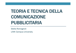 Come funziona la pubblicit&agrave; - Stella Romagnoli: le lezioni