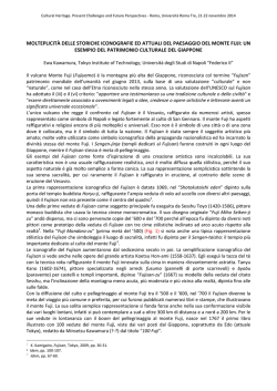 molteplicit&agrave; delle storiche iconografie ed attuali del paesaggio del