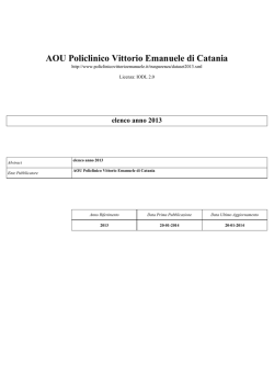 AOU Policlinico Vittorio Emanuele di Catania