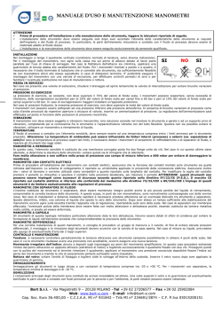 Scarica Manuale Istruzione Manometri