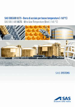 SAS 500/600 ULTS - Barra di acciaio per basse temperature (