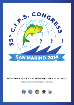 35 CONGRES C.I.P.S. REPUBBLIQUE DE SAN MARINO - FIPS-M