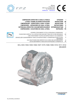 SCL K03 / K04 / K05 / K06 / K07 / K75 / K08 / K09 / K10 / K11