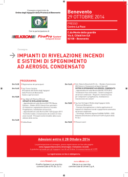 La brochure del convegno - Ordine degli Ingegneri della provincia di