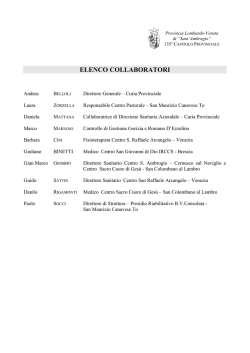 ELENCO COLLABORATORI - Provincia Lombardo Veneta