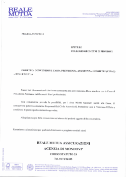 reale mutua convenzione cassa - Collegio dei Geometri e Geometri