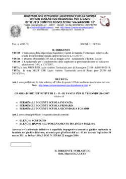 Graduatorie definitive docenti