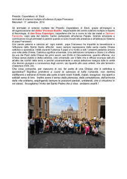 Che cosa comporta, per ciascuno di noi, far parte di una Chiesa che