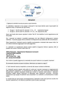 Istruzioni per la preparazione dei dispositivi e questionario