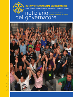 Il Notiziario del Governatore maggio - giugno 2014