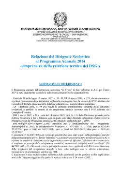 Programma Annuale 2014 - Istituto Comprensivo San Valentino in