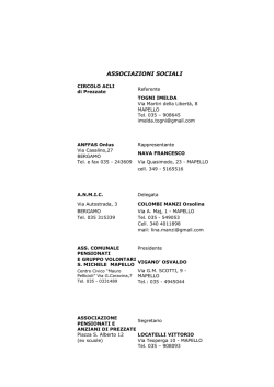 ASSOCIAZIONI SOCIALI