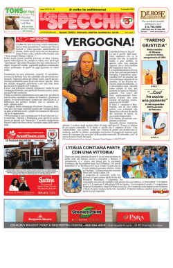 VERGOGNA! - Lo Specchio