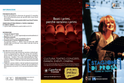 Locandina stagione teatrale Tione 2014-2015