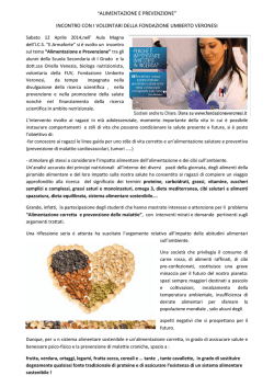 incontro ed alimentare