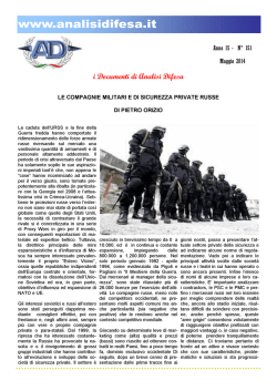 i Documenti di Analisi Difesa