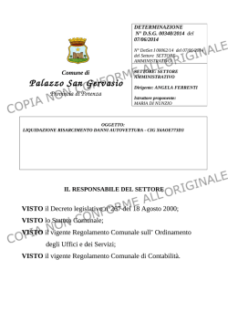ALBO 00584-2014 - Comune di Palazzo San Gervasio