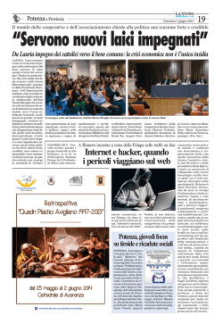 Articolo La Nuova del Sud - Auxilium Societ&agrave; Cooperativa Sociale