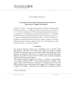 La disciplina fiscale degli strumenti finanziari