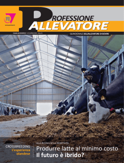 Gli allevatori olandesi &ndash; da sempre i pionieri in Europa