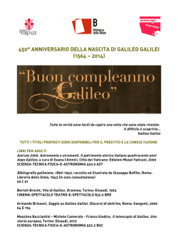 Bibliografia Galileo