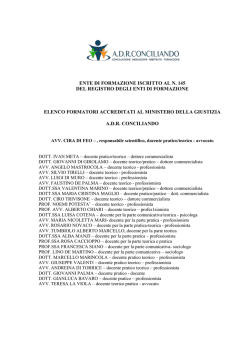 ente di formazione iscritto al n. 145 del registro degli enti di