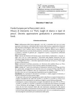 Graduatoria - Regione Autonoma Friuli Venezia Giulia