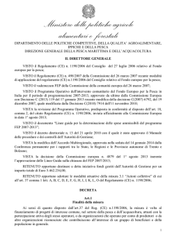 Misura 3.1 Azioni Collettive - Ministero delle Politiche Agricole e