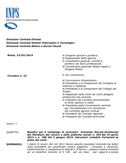 Circolare Inps 13 marzo 2014 n 32