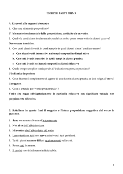 correzione esercizi di italiano