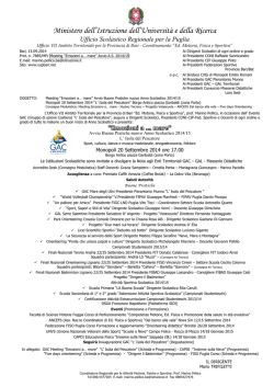 Nota del 15/9/2014 - Ambito Territoriale per la provincia di Bari