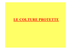 LE COLTURE PROTETTE