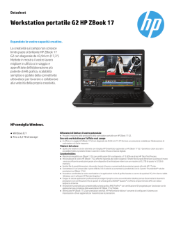 Workstation portatile G2 HP ZBook 17