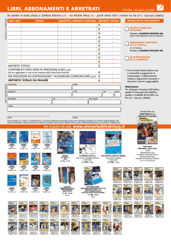 Scarica il modulo in PDF - ANNUARIO DEL CALCIO A 5