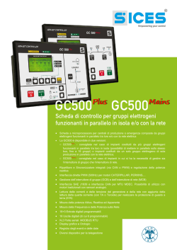 Datasheet Commerciale