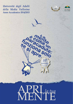 Anno Accademico 2014|2015 - Universit&agrave; degli adulti della media