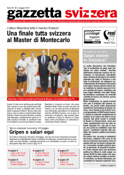 Maggio 2014 - Gazzetta Svizzera