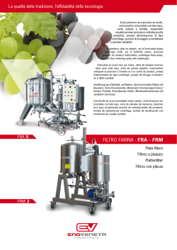 Kieselgurfilter FRM, FRA