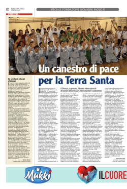 SPECIALE FONDAZIONE GIOVANNI PAOLO II