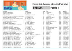BRESCIA Foglio 1 - FarmaciaINsieme
