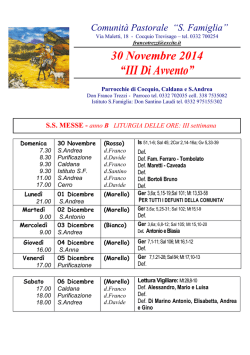 30 Novembre - Menta e Rosmarino