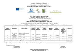 scadenza 30/04/2014 - GAL I Sentieri del Buon Vivere