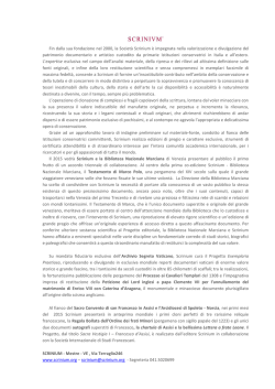 Fin dalla sua fondazione nel 2000, la Societ&agrave; Scrinium &egrave; impegnata