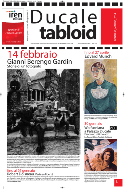 Scarica il Tabloid n.5 anno 2014 gennaio-marzo