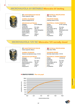 MICROVALVOLA 6V BISTABILE Microvalve 6V