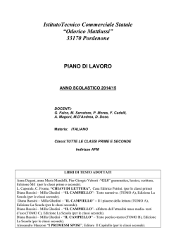 italiano biennio - ITC Odorico Mattiussi